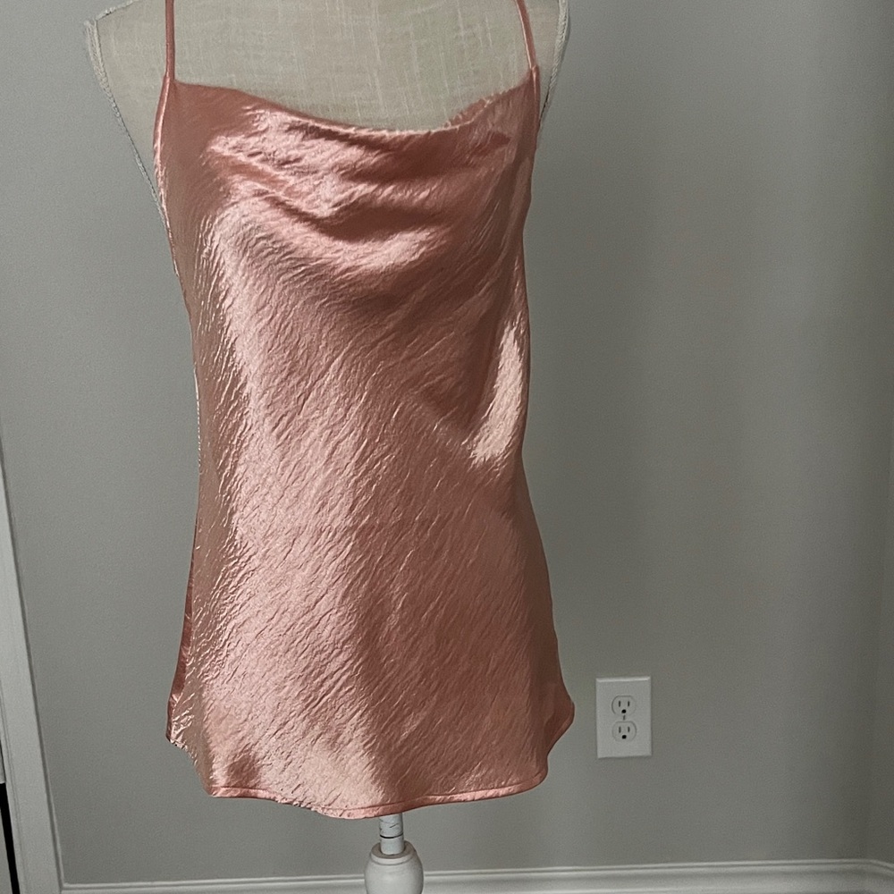 Banana Republic Satin Pink shinny top.